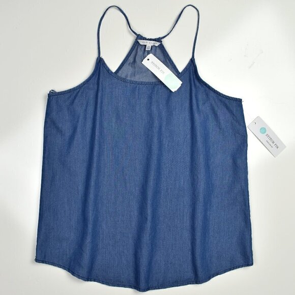 Stitch Fix Tops - Stitch Fix Your Story Klare Chambray Tank Top NEW XS
